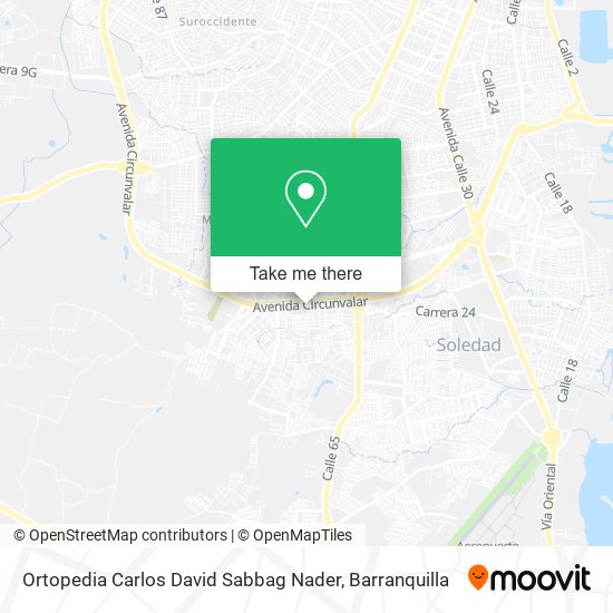 Mapa de Ortopedia Carlos David Sabbag Nader