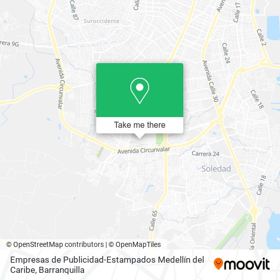 Empresas de Publicidad-Estampados Medellín del Caribe map