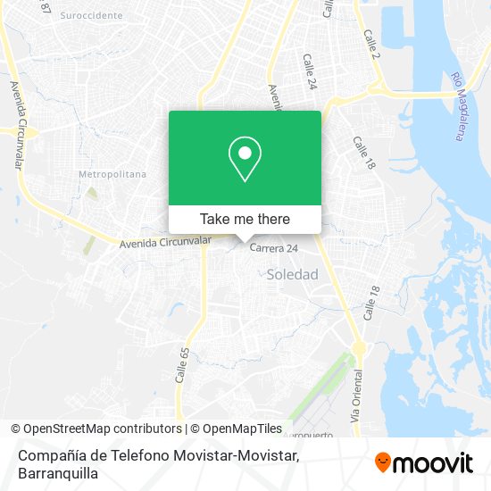 Mapa de Compañía de Telefono Movistar-Movistar