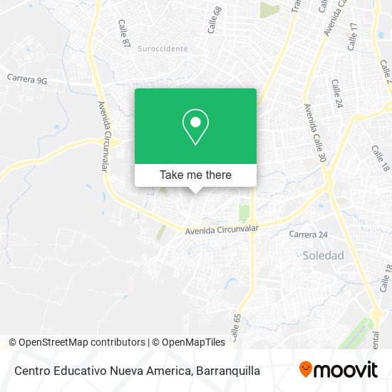 Centro Educativo Nueva America map