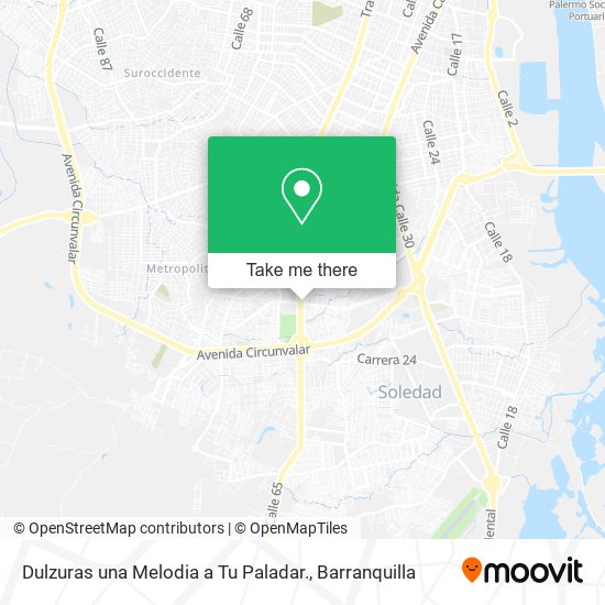 Dulzuras una Melodia a Tu Paladar. map