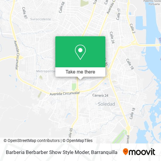 Barberia Berbarber Show Style Moder map