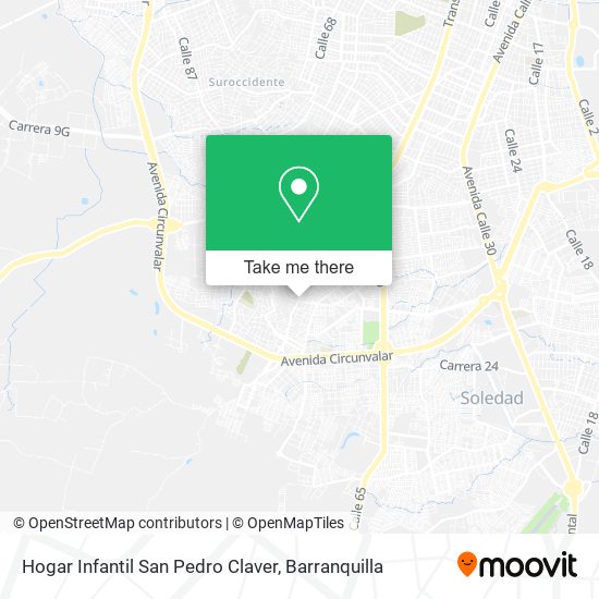 Mapa de Hogar Infantil San Pedro Claver