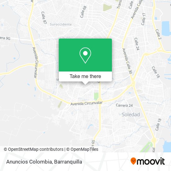 Anuncios Colombia map