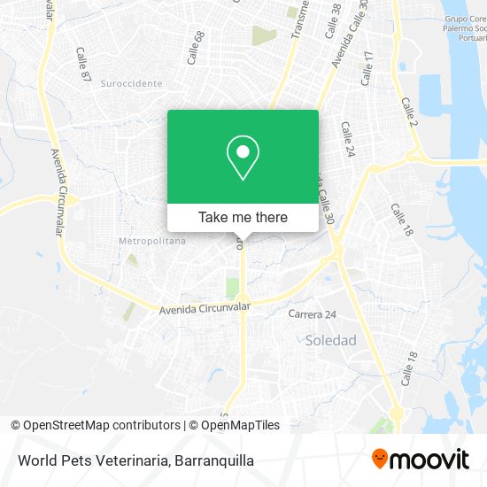 World Pets Veterinaria map