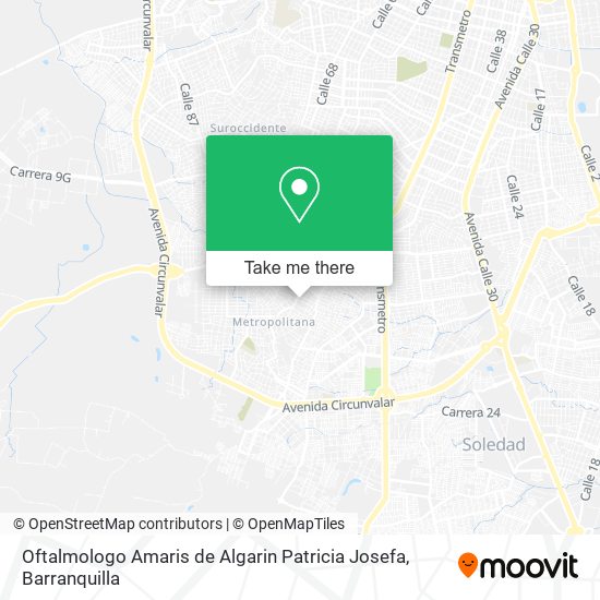 Oftalmologo Amaris de Algarin Patricia Josefa map