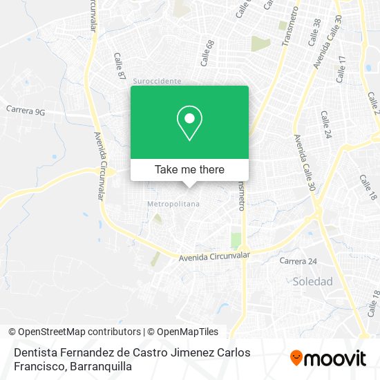 Dentista Fernandez de Castro Jimenez Carlos Francisco map