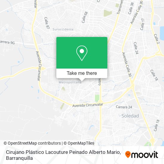Cirujano Plástico Lacouture Peinado Alberto Mario map