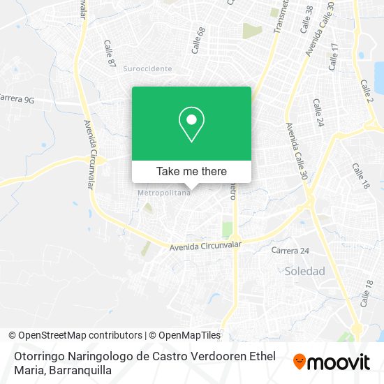 Otorringo Naringologo de Castro Verdooren Ethel Maria map