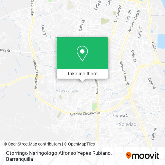 Mapa de Otorringo Naringologo Alfonso Yepes Rubiano