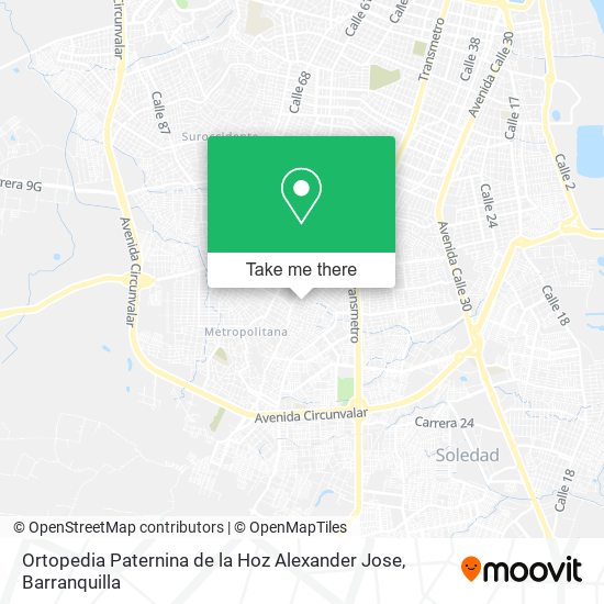 Ortopedia Paternina de la Hoz Alexander Jose map