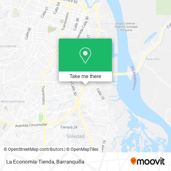 La Economía-Tienda map