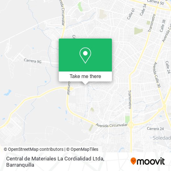 Central de Materiales La Cordialidad Ltda map