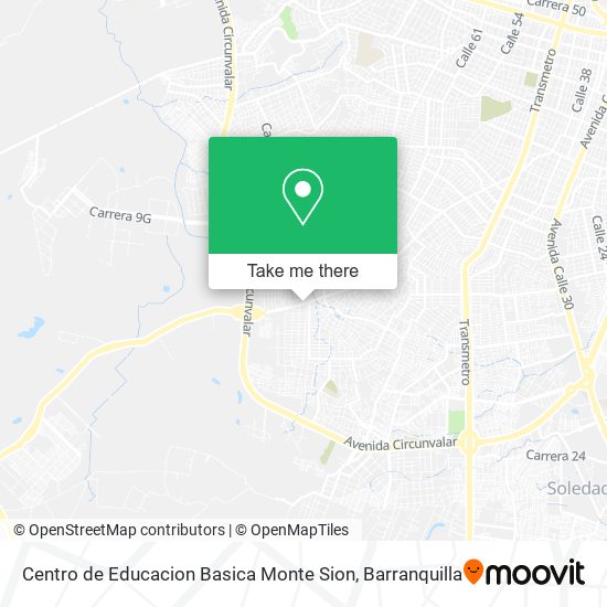 Centro de Educacion Basica Monte Sion map