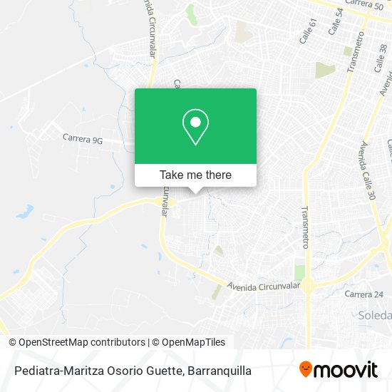 Pediatra-Maritza Osorio Guette map
