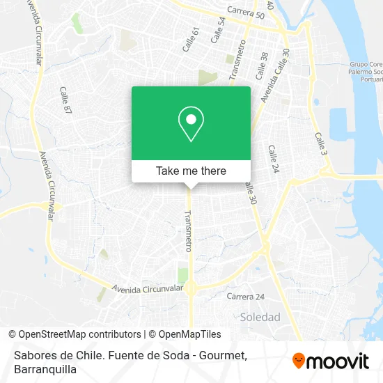 Sabores de Chile. Fuente de Soda - Gourmet map