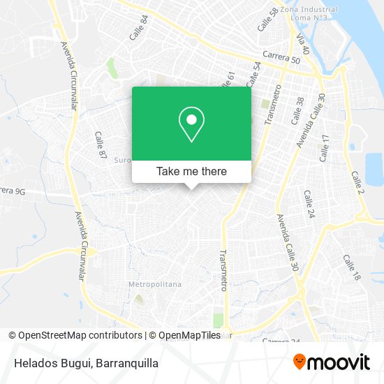 Helados Bugui map