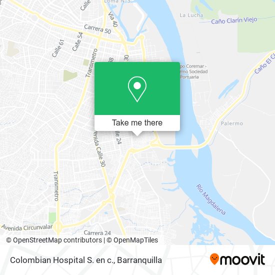 Colombian Hospital S. en c. map