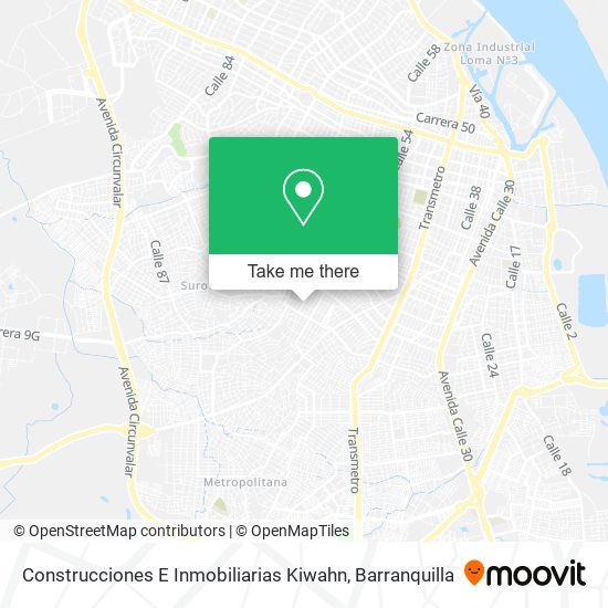 Construcciones E Inmobiliarias Kiwahn map