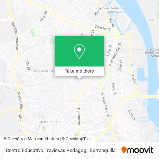 Centro Educativo Traviesas Pedagógi map