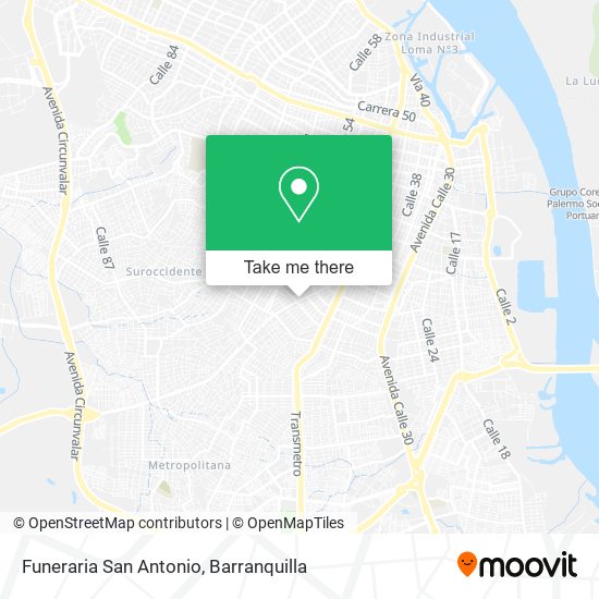 Funeraria San Antonio map