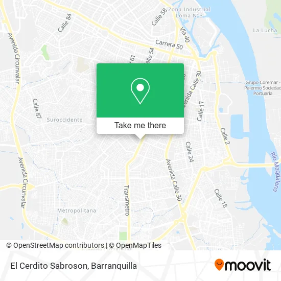 El Cerdito Sabroson map