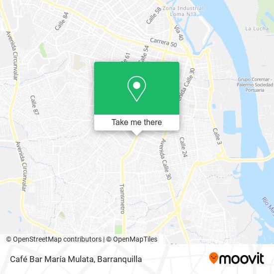 Café Bar María Mulata map