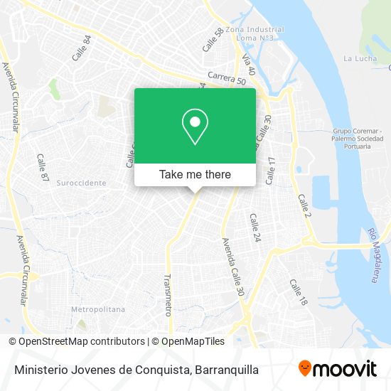 Ministerio Jovenes de Conquista map