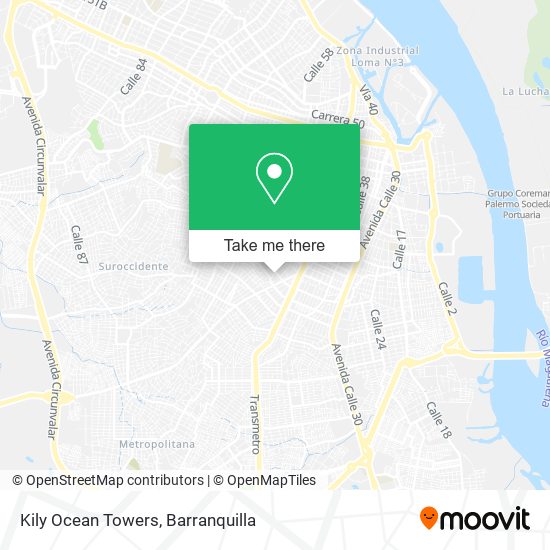 Kily Ocean Towers map