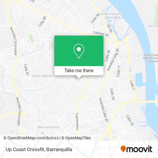 Mapa de Up Coast Crossfit