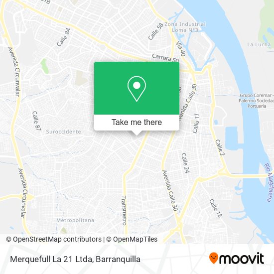 Merquefull La 21 Ltda map