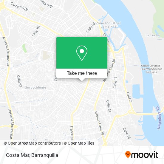 Mapa de Costa Mar