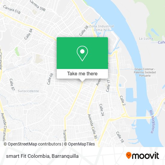 smart Fit Colombia map