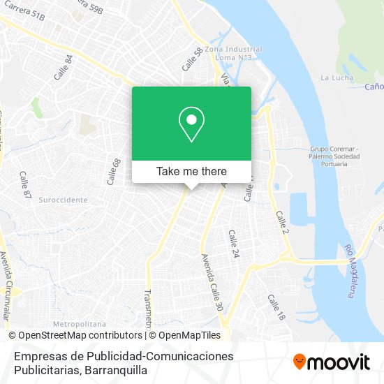 Empresas de Publicidad-Comunicaciones Publicitarias map