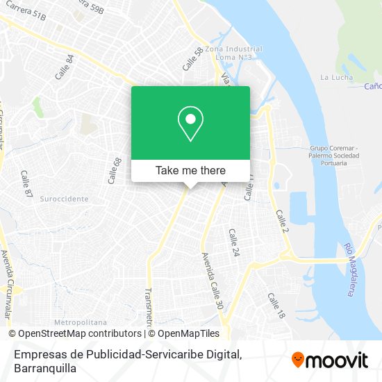 Empresas de Publicidad-Servicaribe Digital map