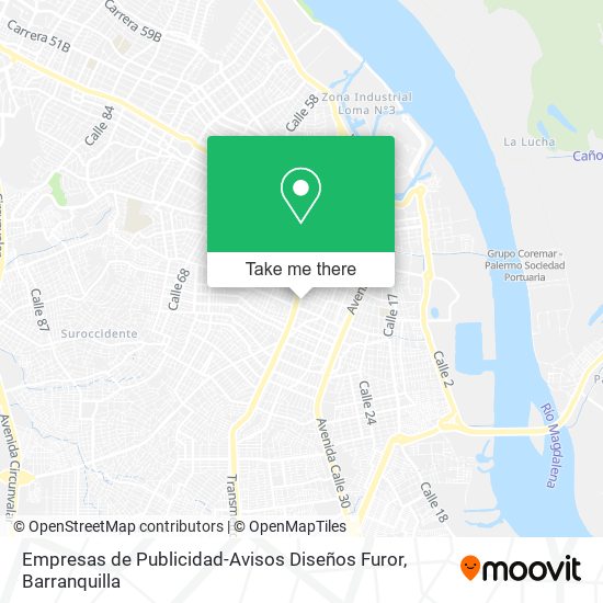 Empresas de Publicidad-Avisos Diseños Furor map