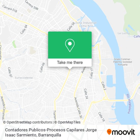 Contadores Publicos-Procesos Capilares Jorge Isaac Sarmiento map