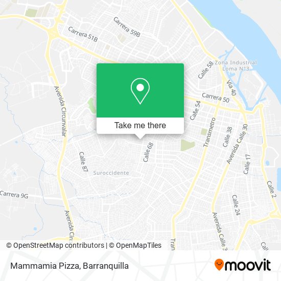 Mammamia Pizza map