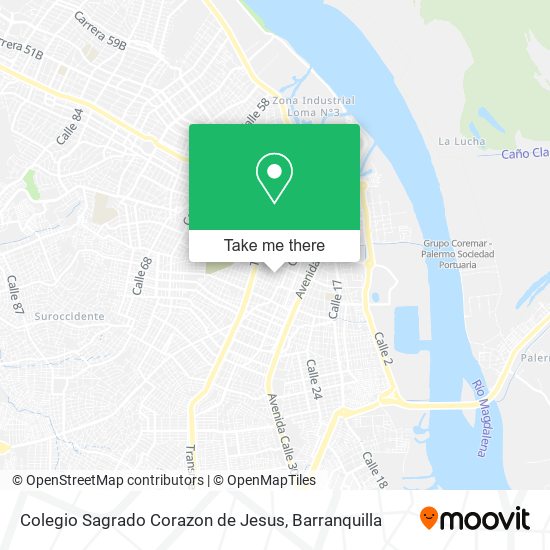 Mapa de Colegio Sagrado Corazon de Jesus