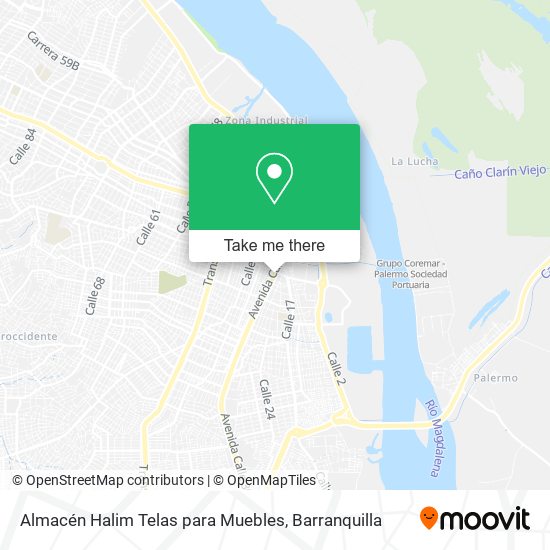 Almacén Halim Telas para Muebles map