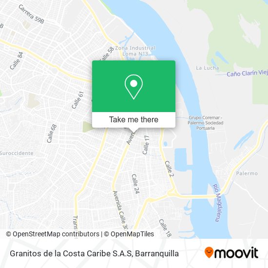 Granitos de la Costa Caribe S.A.S map