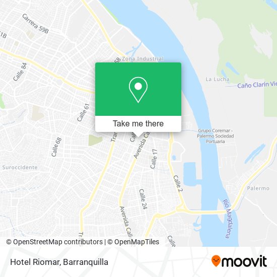 Hotel Riomar map
