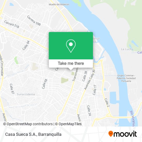 Mapa de Casa Sueca S.A.
