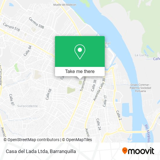 Casa del Lada Ltda map