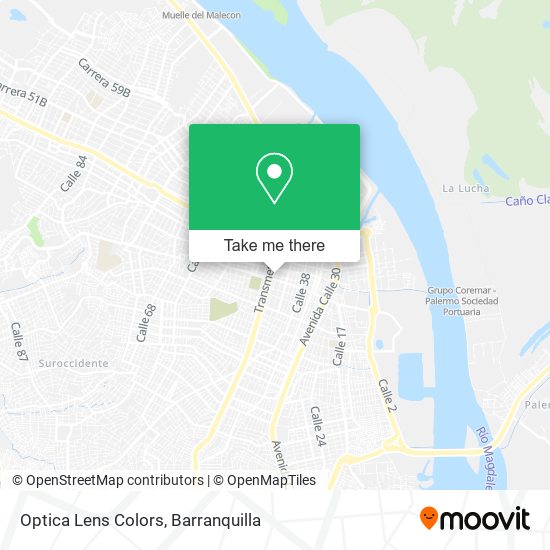 Optica Lens Colors map