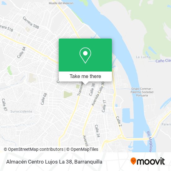 Mapa de Almacén Centro Lujos La 38
