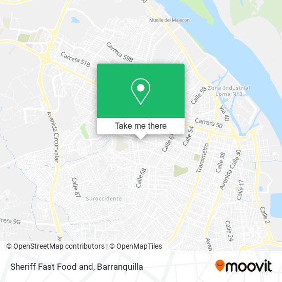 Mapa de Sheriff Fast Food and