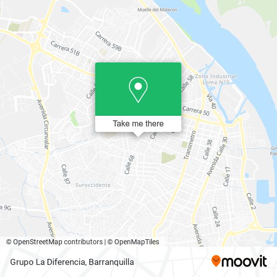 Mapa de Grupo La Diferencia