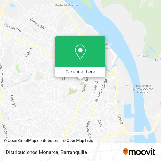 Distribuciones Monarca map