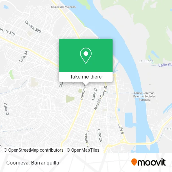 Coomeva map